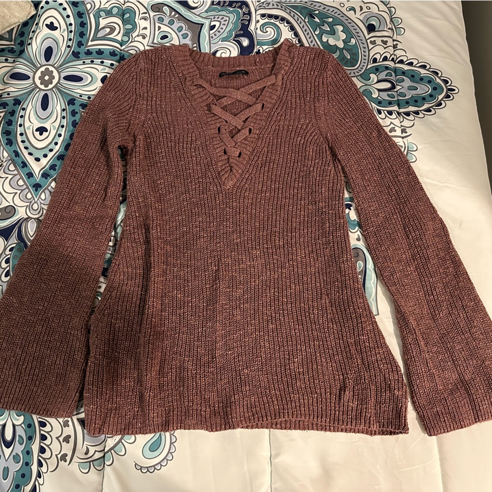 Bell sleeve sweater